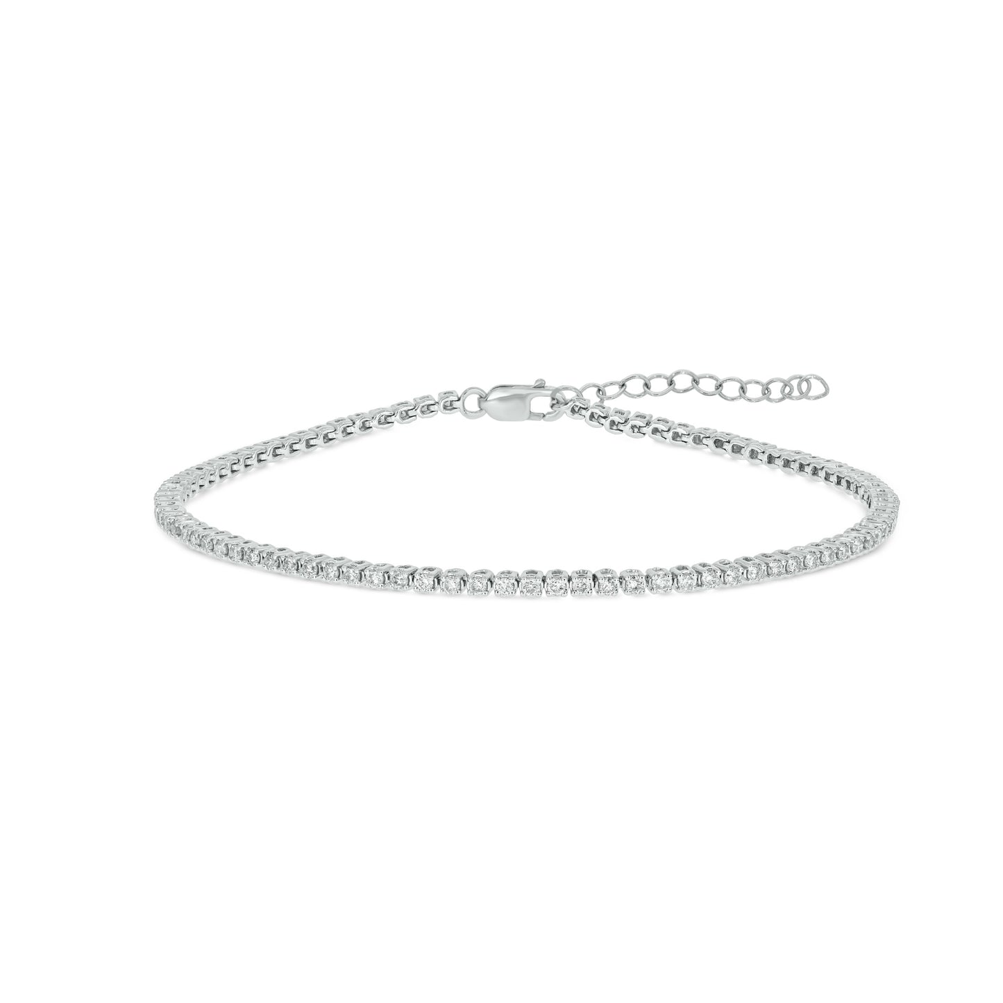 1 ctw lab grown diamond tennis bracelet