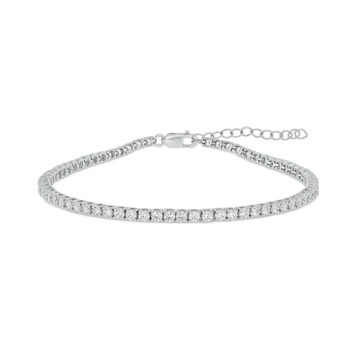 3ctw lab grown diamond tennis bracelet