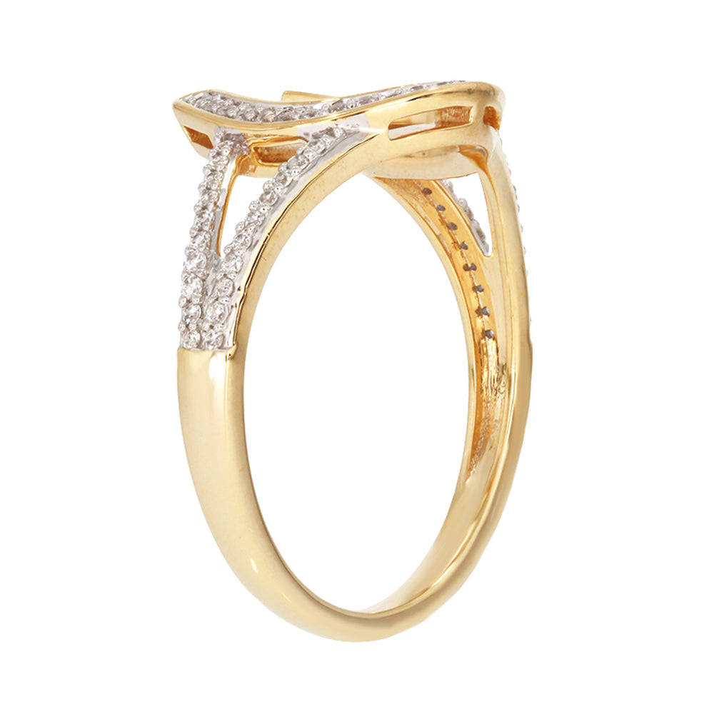 Diamond Horseshoe Ring 14k Gold