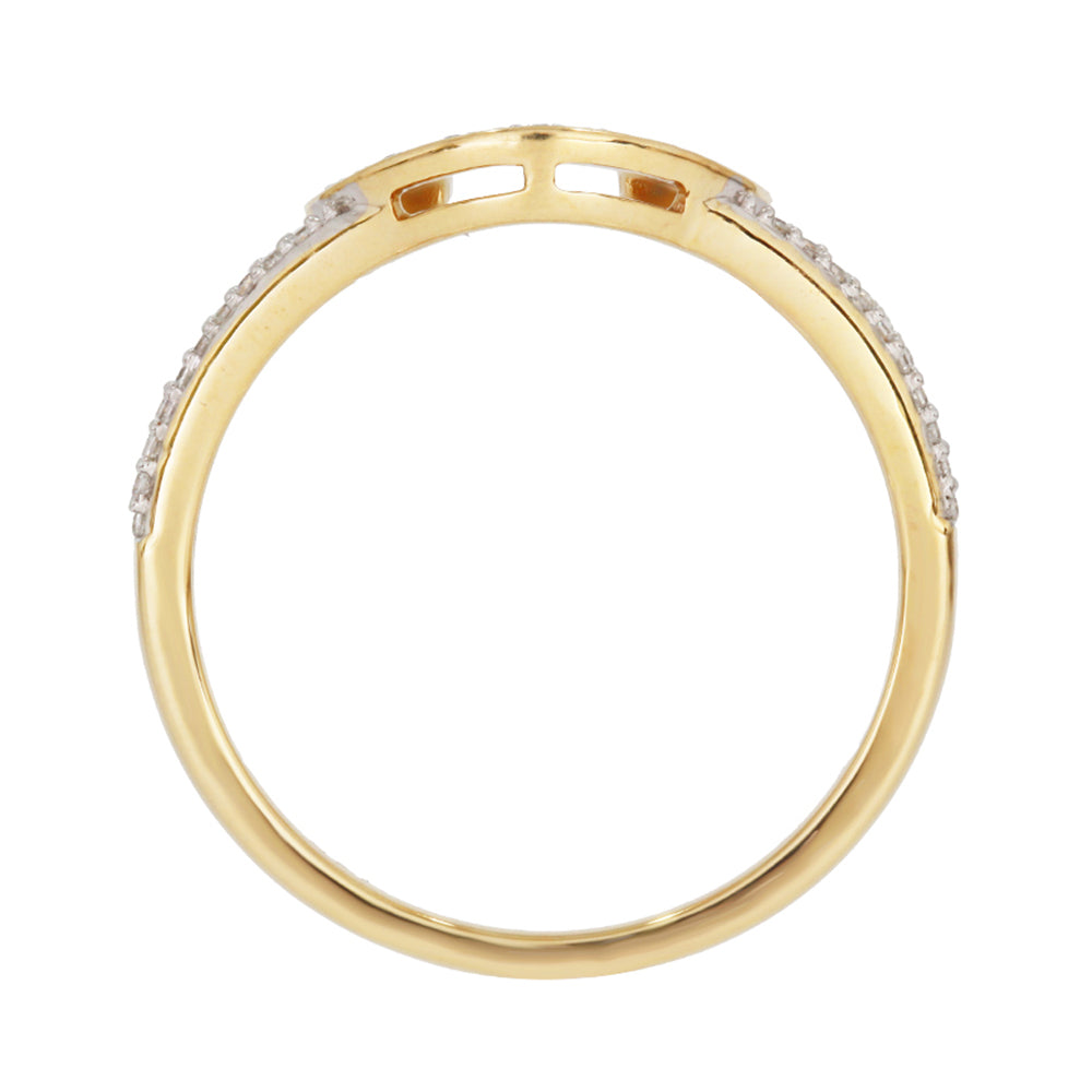 Diamond Horseshoe Ring 14k Gold