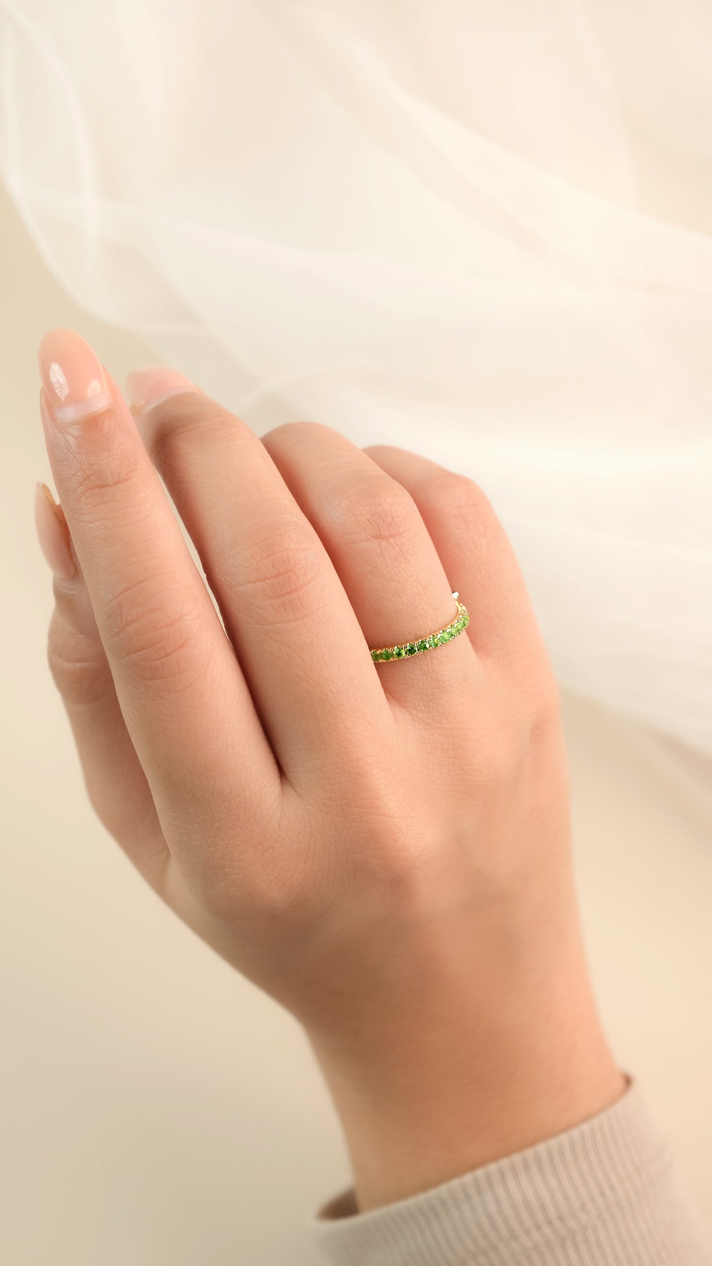 1/2 CT. T.W. Lab Created Diamond Band & Gemstone Versatile Flip Birthstone Ring in 14K Gold