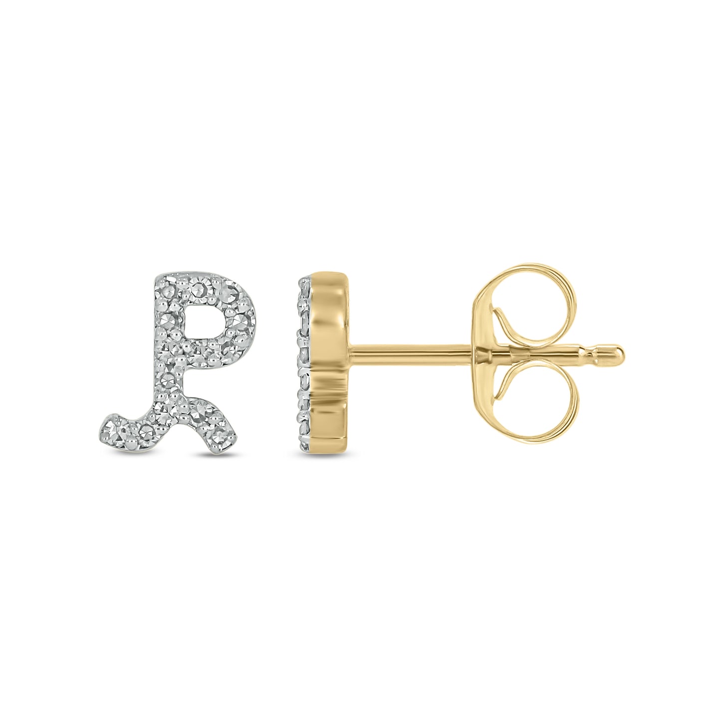Custom Ranch Brand Tiny Diamond Earrings