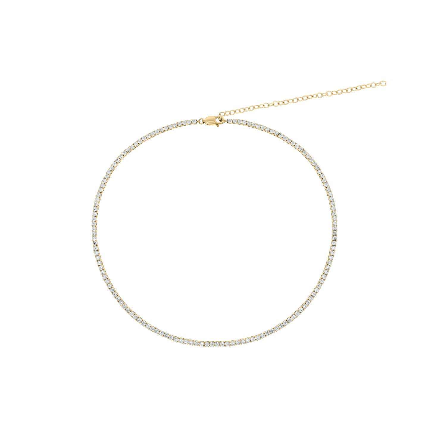 7.5 CT. T.W. Lab Grown Diamond Tennis Necklace