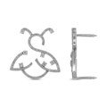 0.60 CT.T.W. Diamond Custom S-Ladybug Hat Pin in 14k white gold