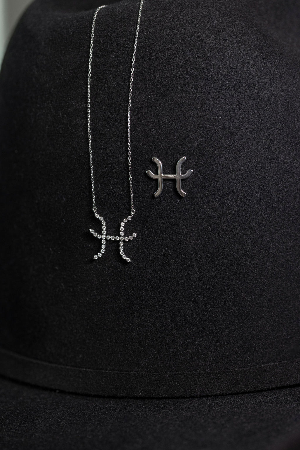Single Shared Prong Custom 14k Gold and Lab Grown Diamond Cattle Brand Necklace (DESIGN DEPOSIT ONLY)