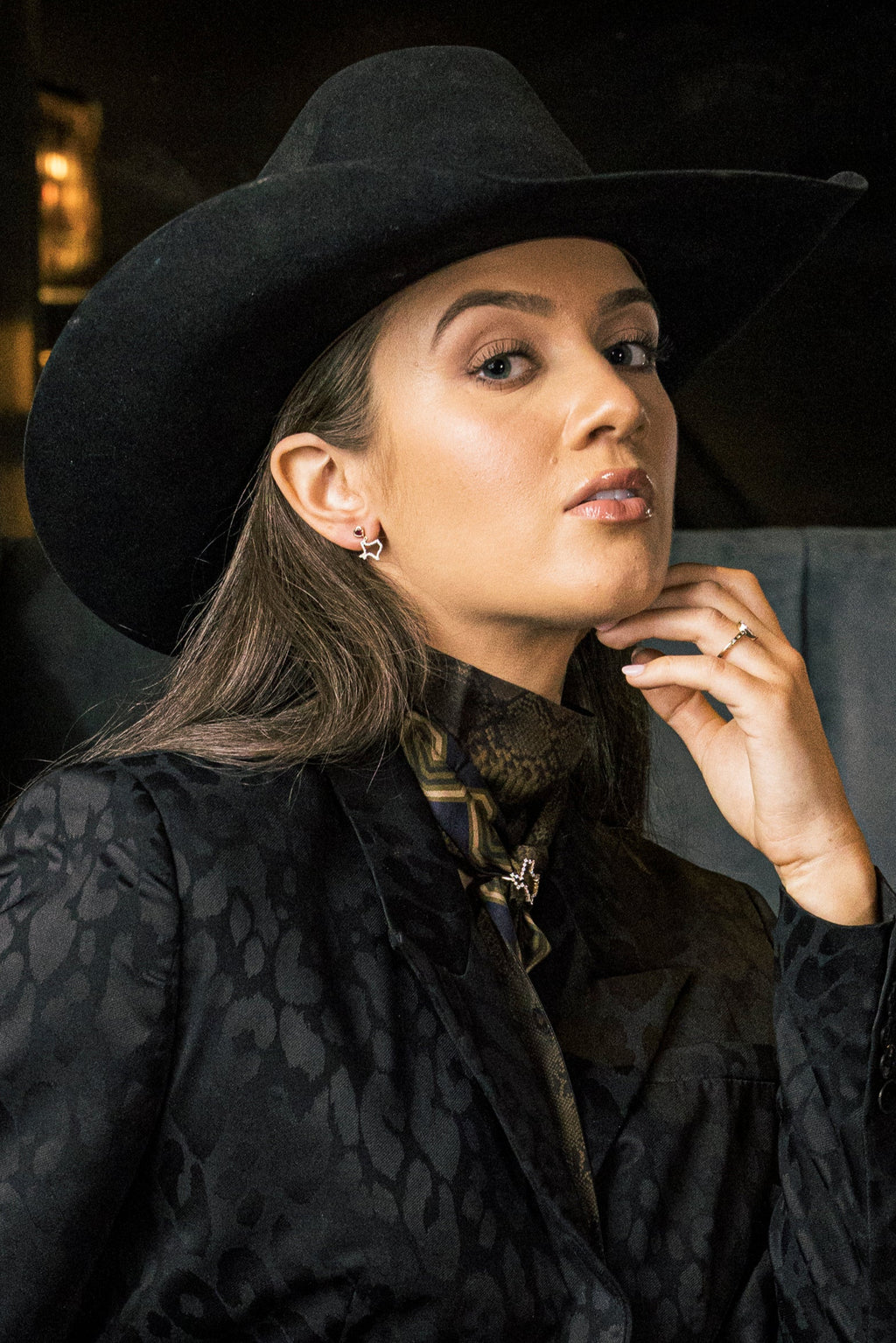 'I Heart Texas' Diamond State of Texas Drop Earrings 14k Gold