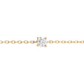 0.11 CT. T.W. Dainty Solitaire Diamond Bracelet in 18K Gold