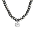 16-inch 6mm Navajo Pearl Necklace with 2 CT. East-West Emerald Cut Lab-Grown Diamond Pendant