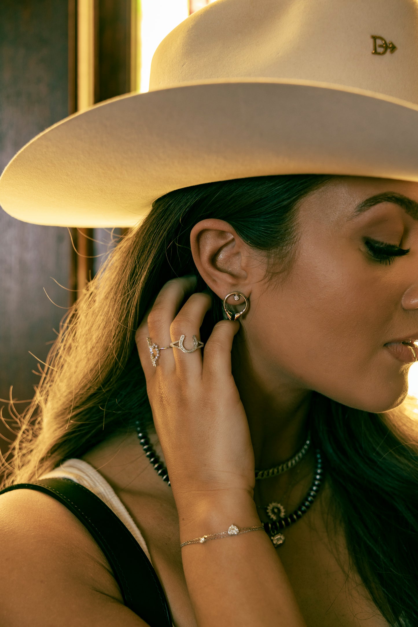 0.15 CT. T.W. Lab Grown Diamond Naja Stud Earrings in 14K Gold