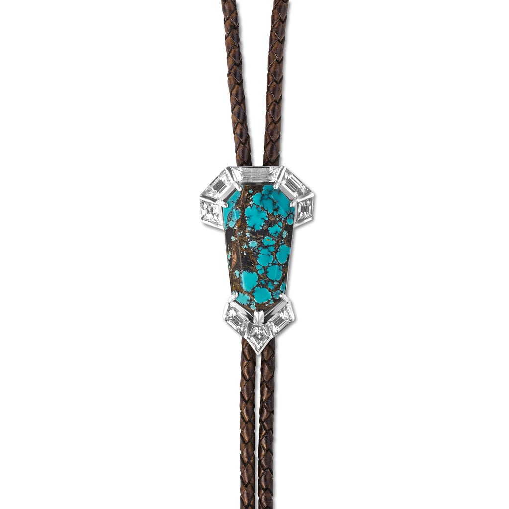 The Turquoise Shield Bolo