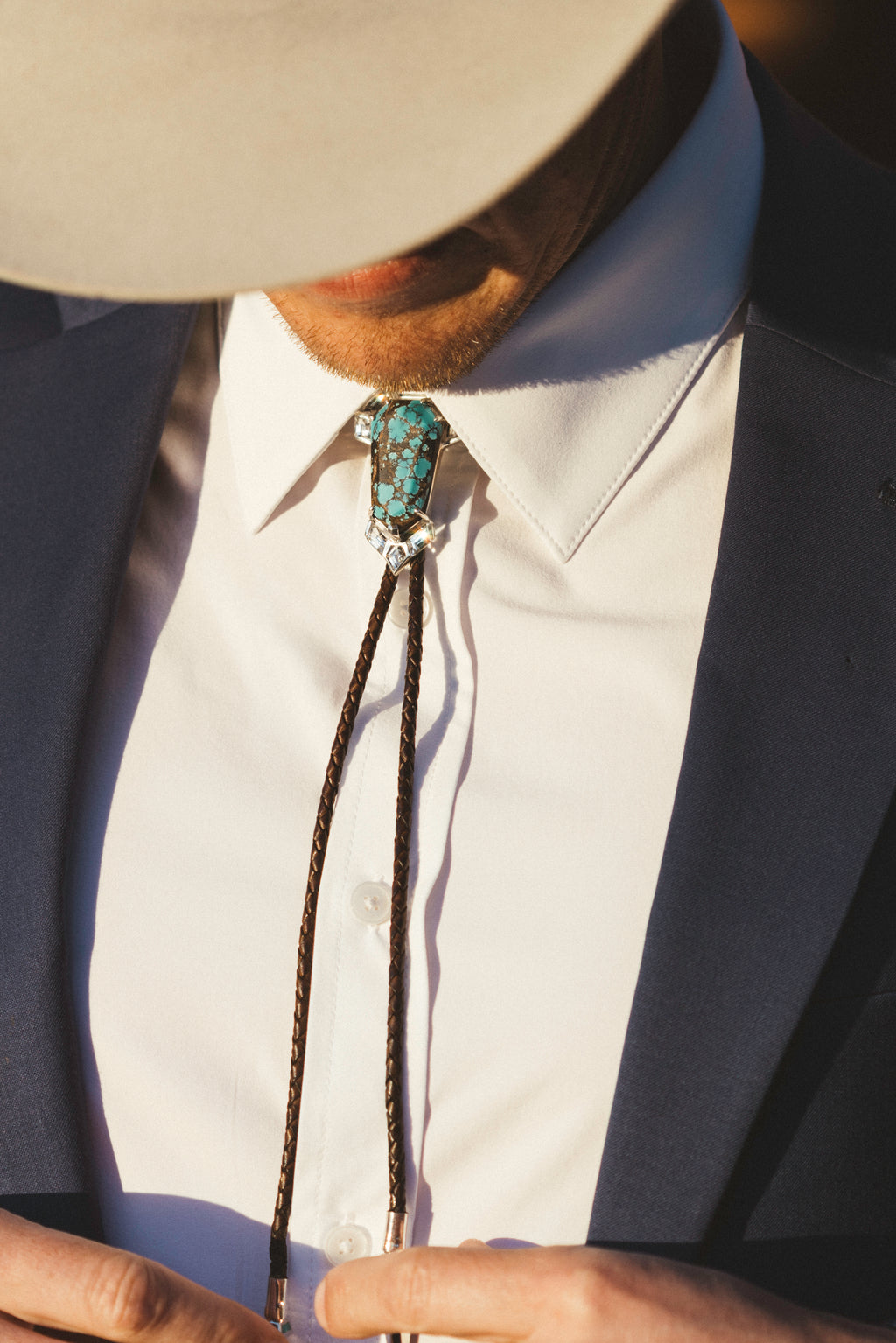 The Turquoise Shield Bolo