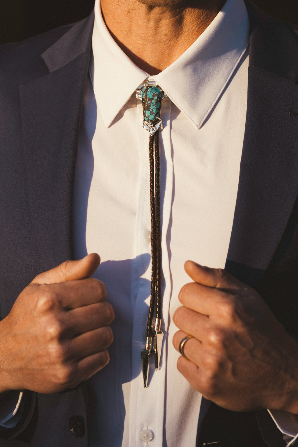 The Turquoise Shield Bolo
