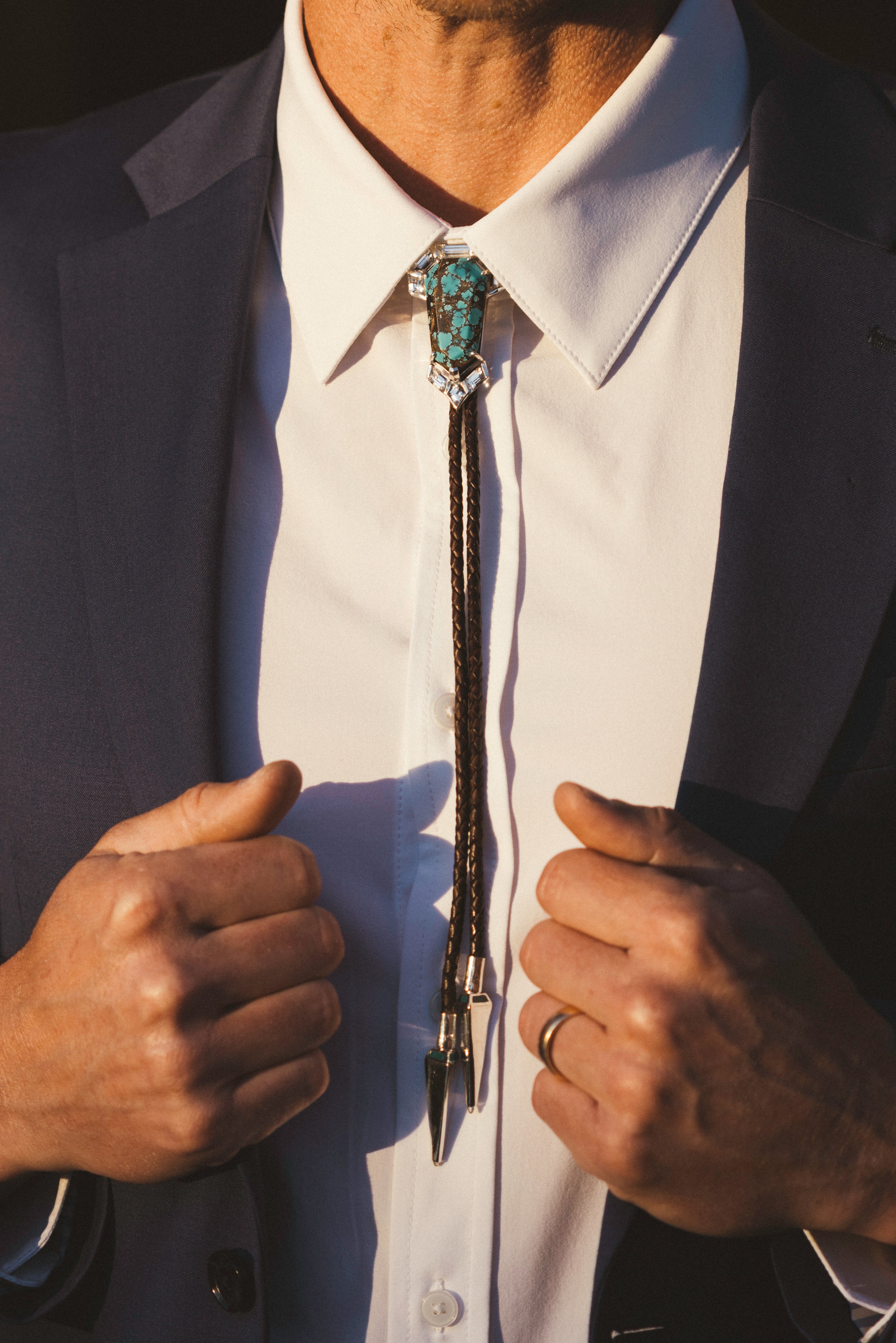 The Turquoise Shield Bolo