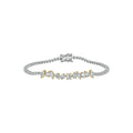 2.5 CT.T.W. Alternating Fancy Shaped Lab Grown Diamond Tennis Bracelet in 14K Gold