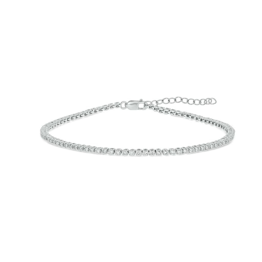 1 ctw lab grown diamond tennis bracelet