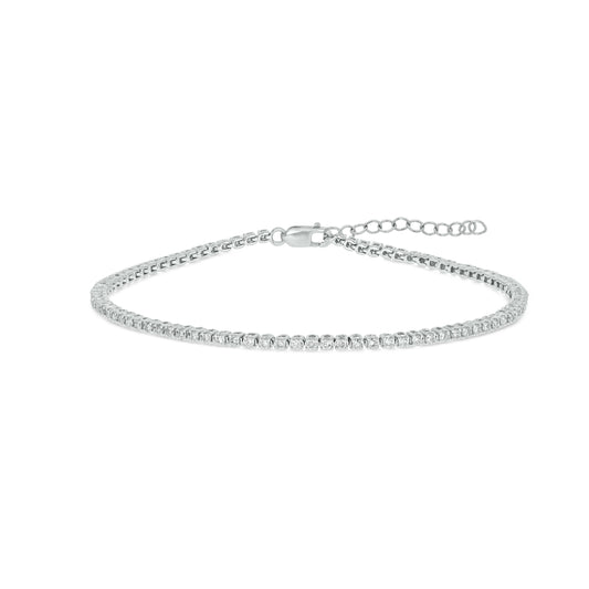 1 ctw lab grown diamond tennis bracelet