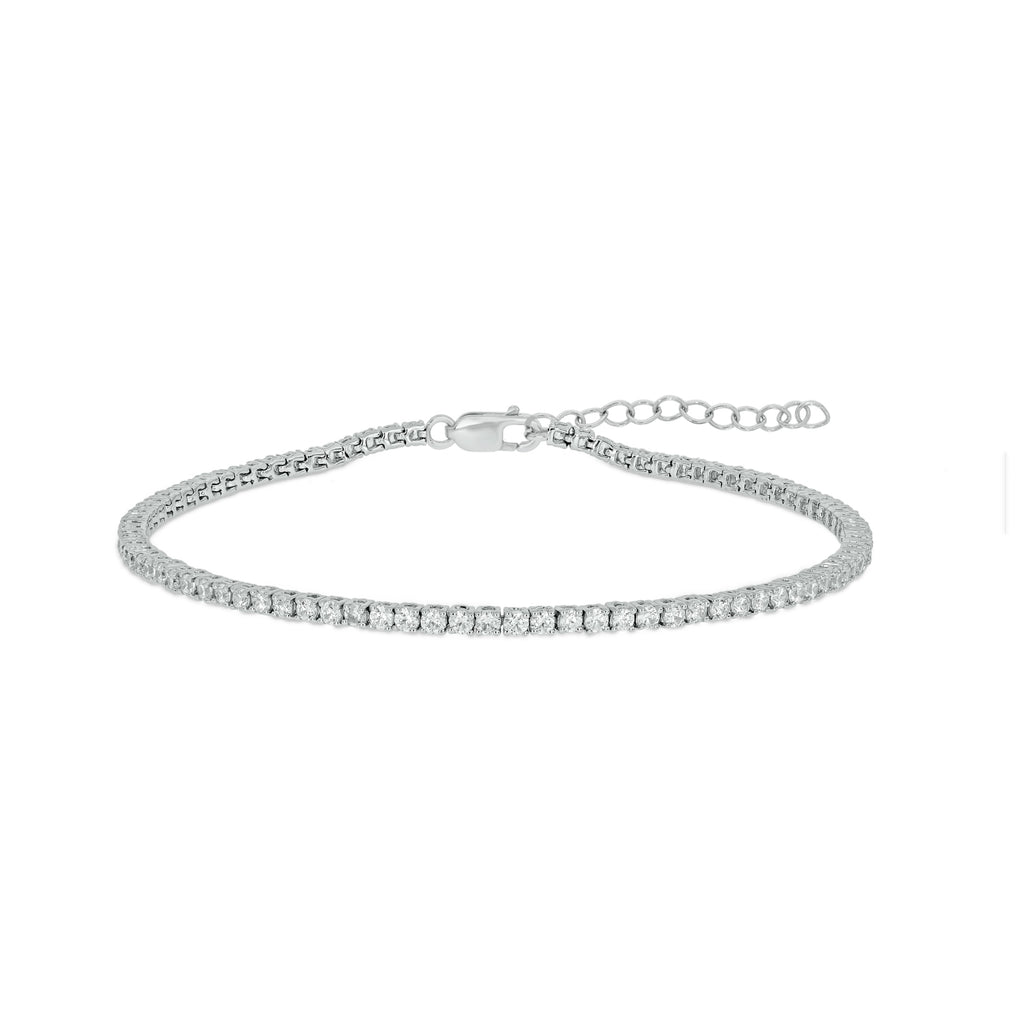 2 ctw lab grown diamond tennis bracelet