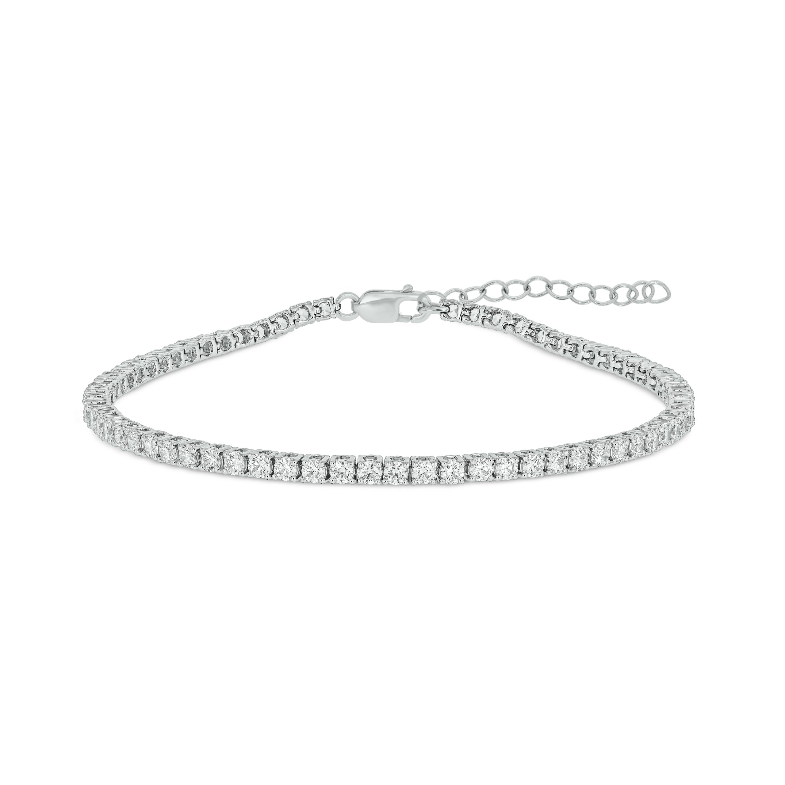 3ctw lab grown diamond tennis bracelet