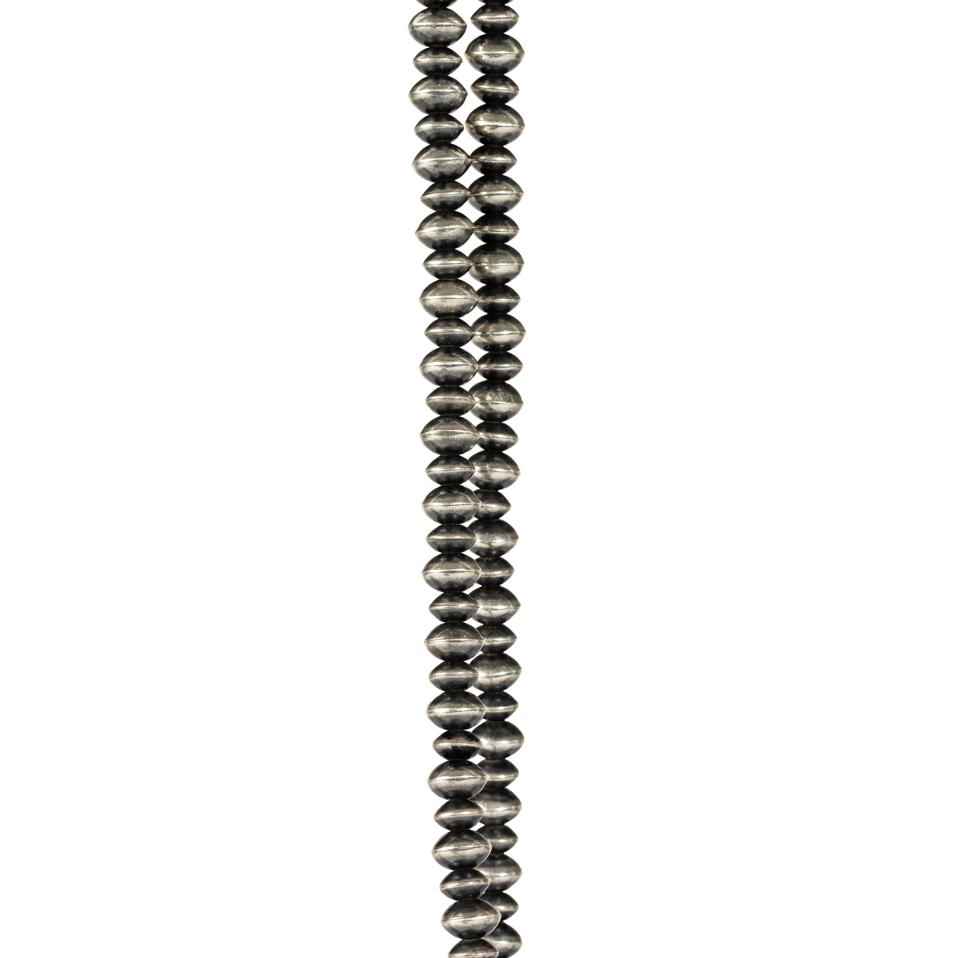 1806 & Co. X Devereaux Gold: Navajo Pearl Necklace with Lab-Grown Round Diamond Pendant