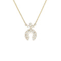 0.60 CT. TW. Lab Grown Pear Diamond Naja Necklace in 14K Gold