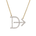 Main Image - Custom 14k Gold and Diamond Cattle Brand Necklace