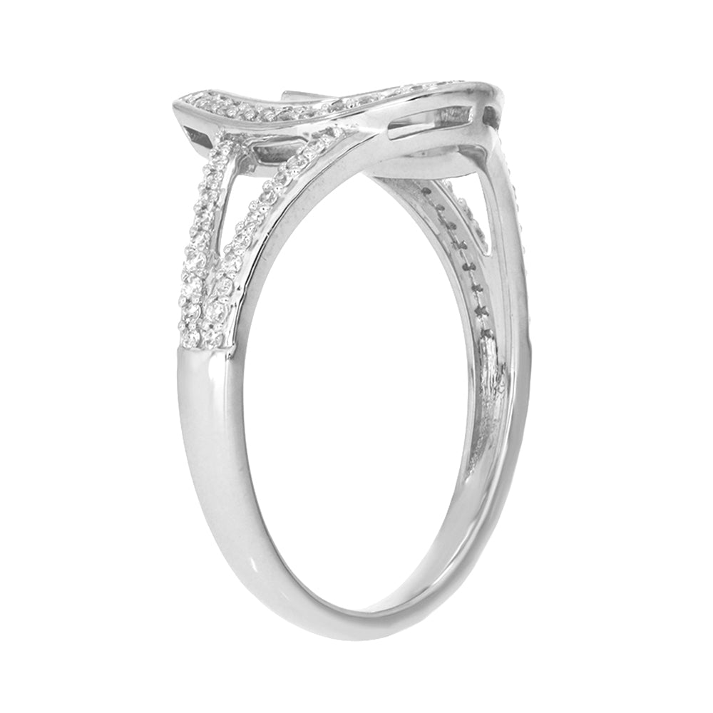 1/5 CT.T.W. Diamond Split Shank Ring in 14K Gold