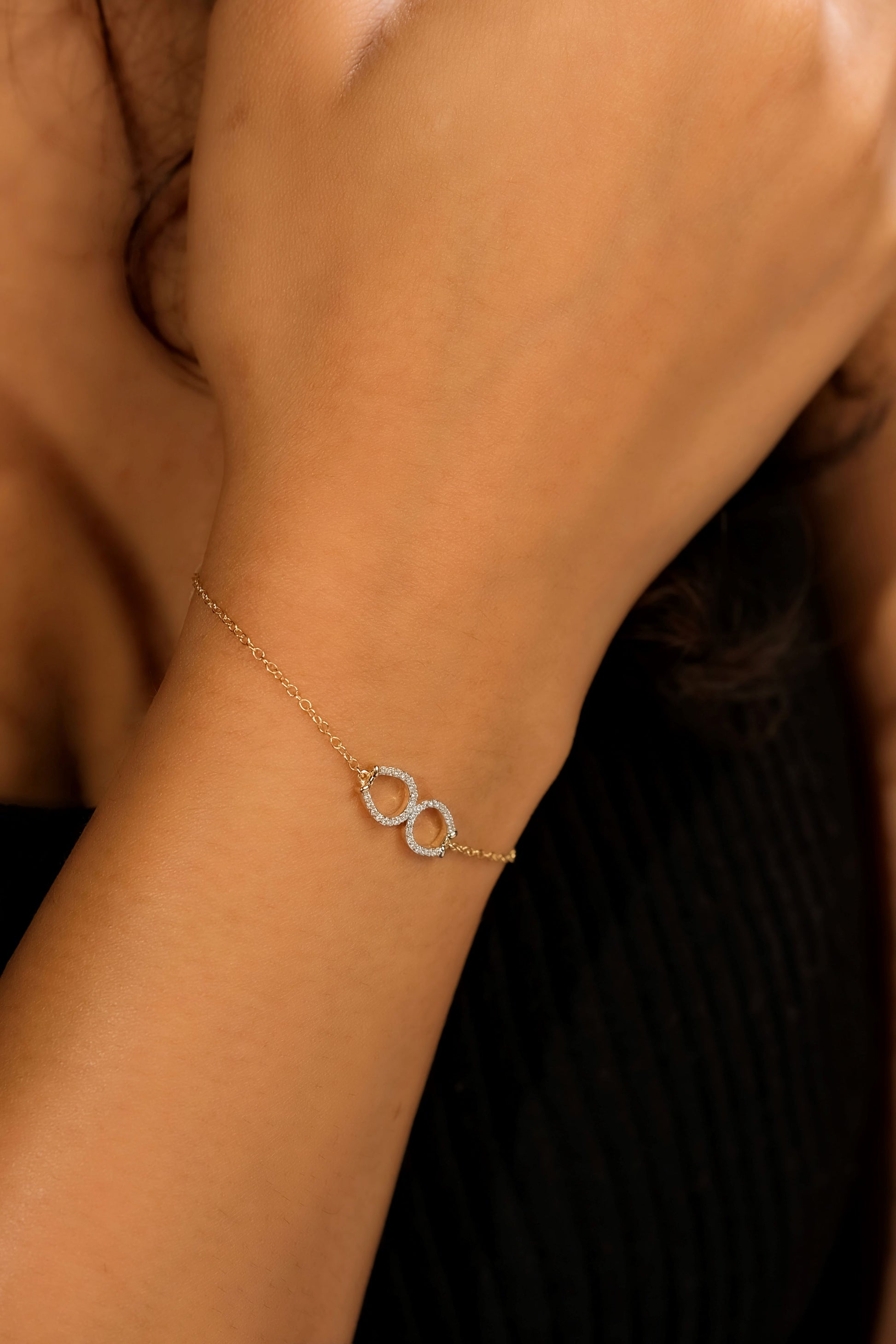 Diamond Double Horseshoe Bracelet 14k Gold – Devereaux Gold