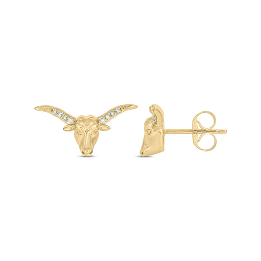 Bullish Bling Stud Earrings