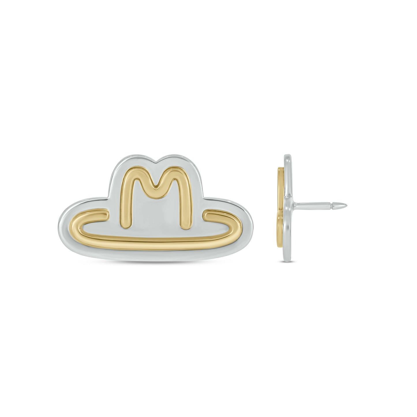 Two-Tone Silver Hat Pin