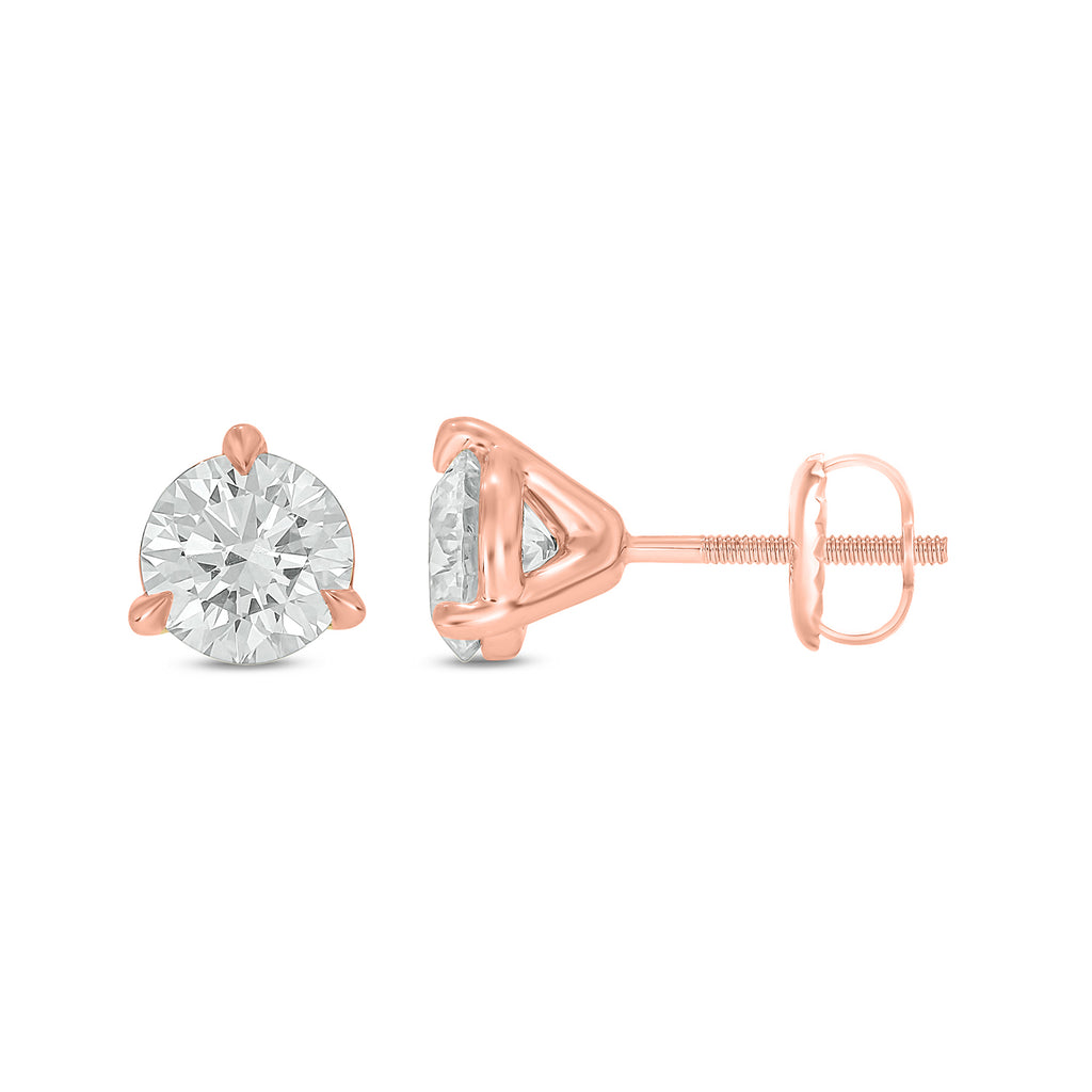 Round Martini Set Lab Grown Diamond Studs