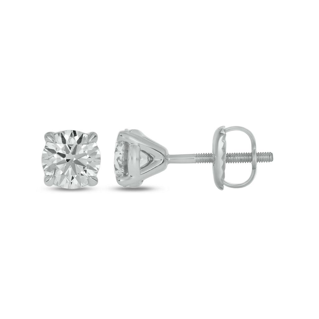 Round Classic 4-Prong Lab Grown Diamond Studs
