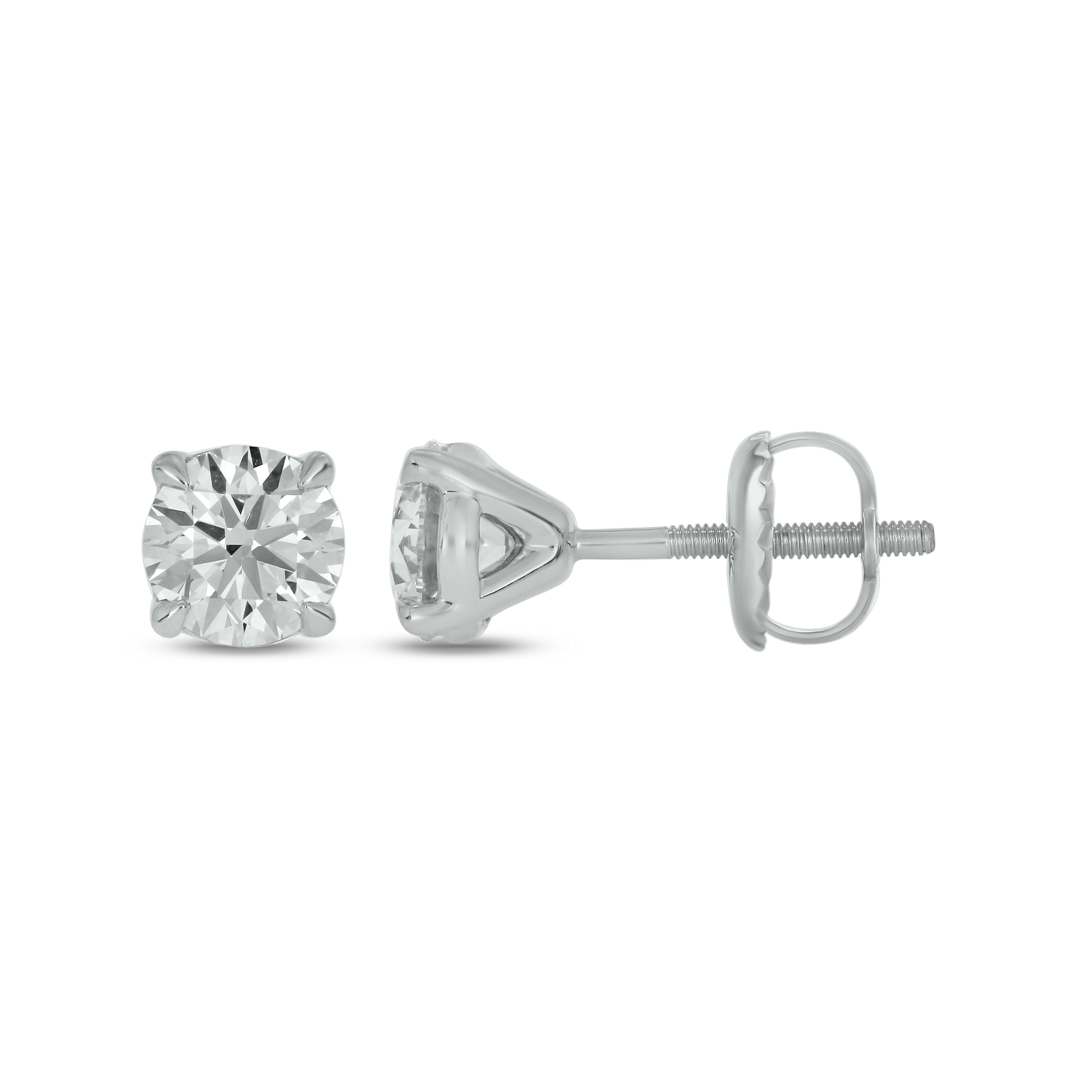 Round Classic 4-Prong Lab Grown Diamond Studs