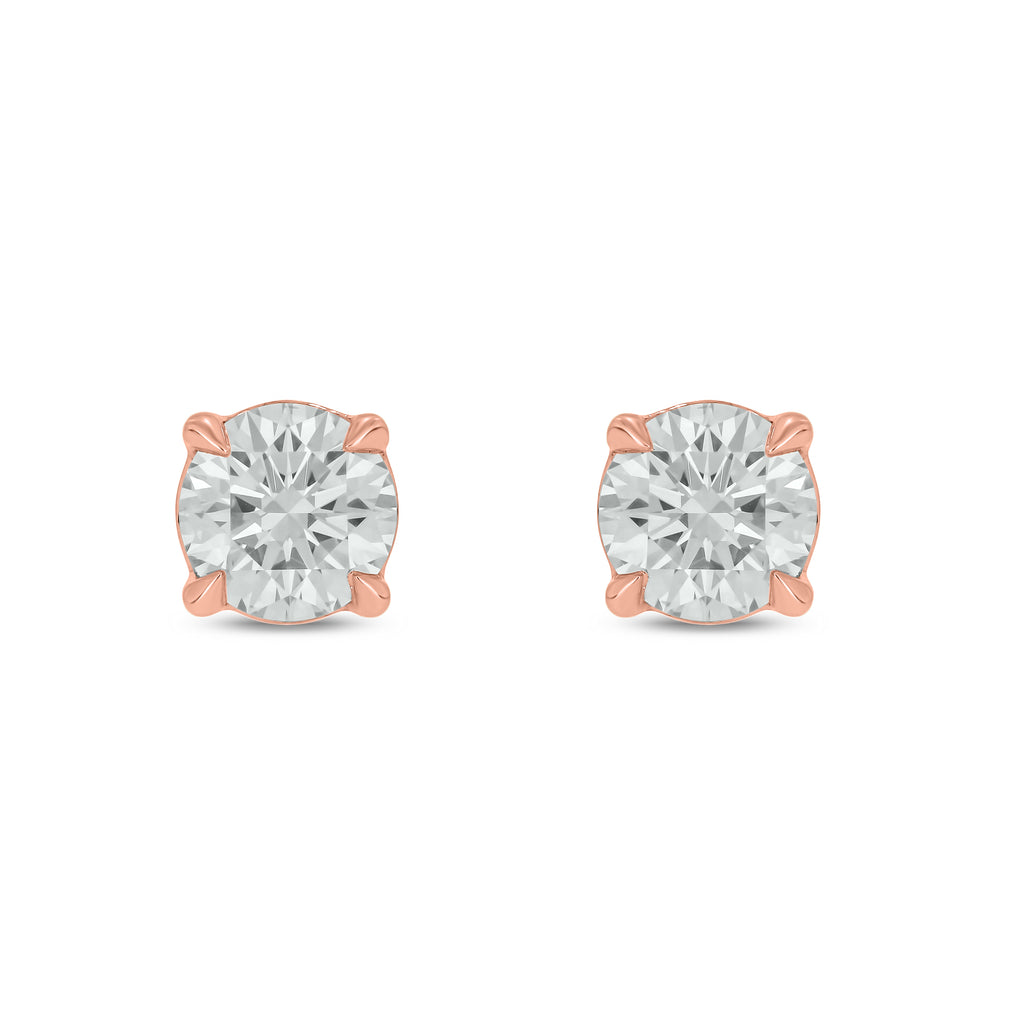 Round Classic 4-Prong Lab Grown Diamond Studs