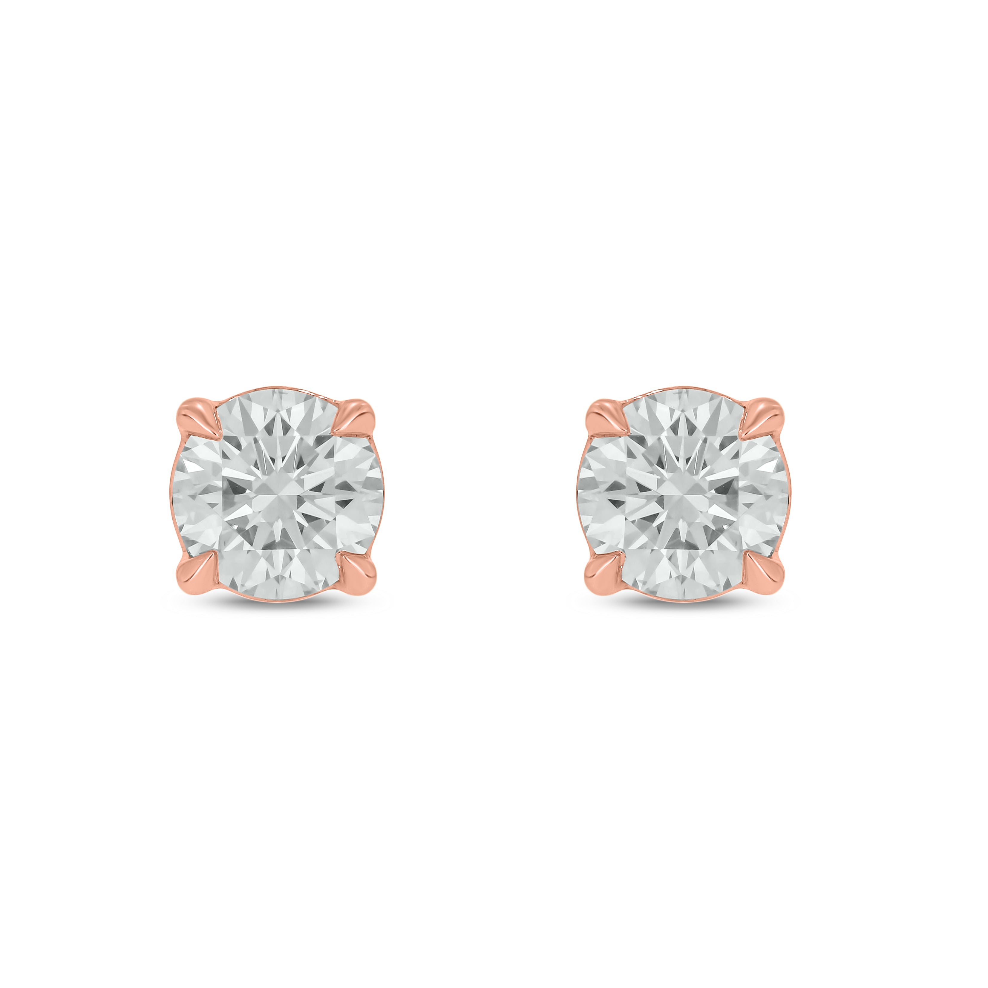 Round Classic 4-Prong Lab Grown Diamond Studs