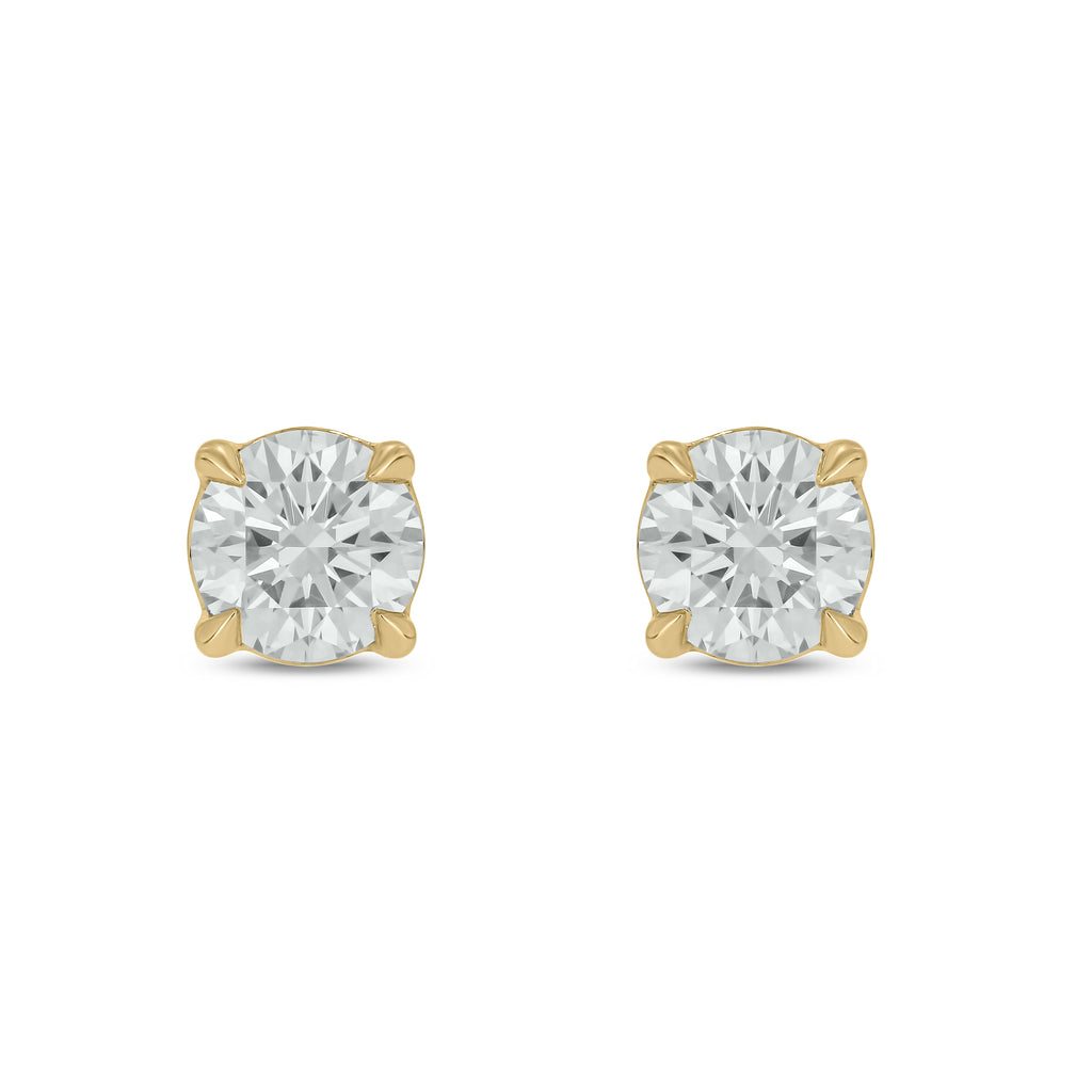 Round Classic 4-Prong Lab Grown Diamond Studs