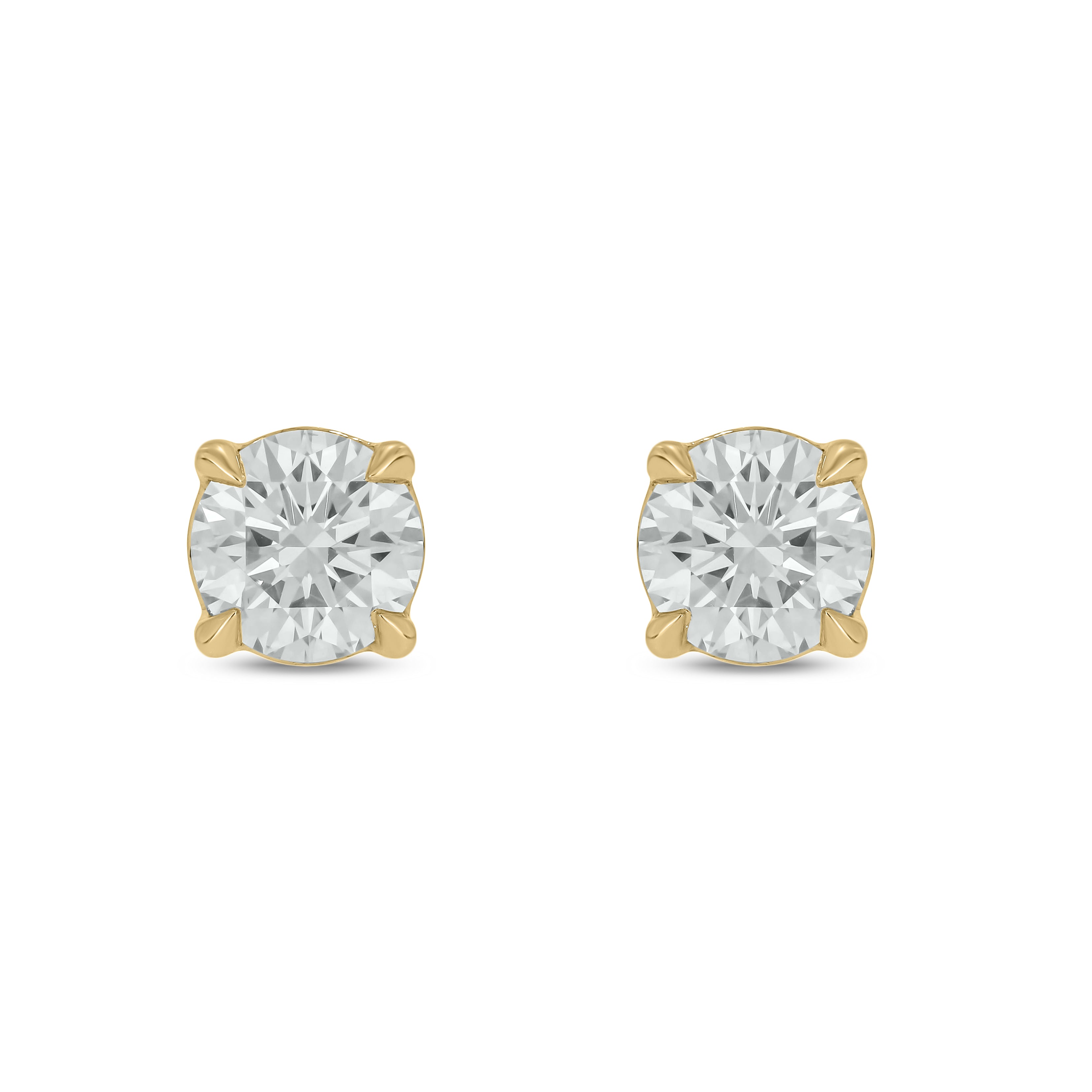 Round Classic 4-Prong Lab Grown Diamond Studs