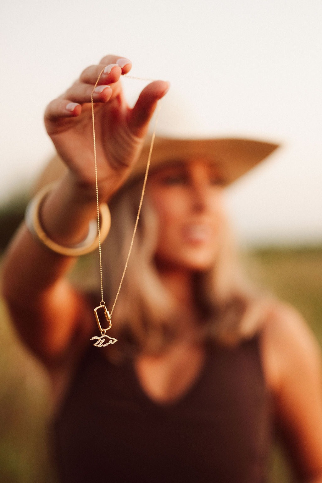 Morgan Nicole Signature Stack by Devereaux Gold Diamond Flyway Charm