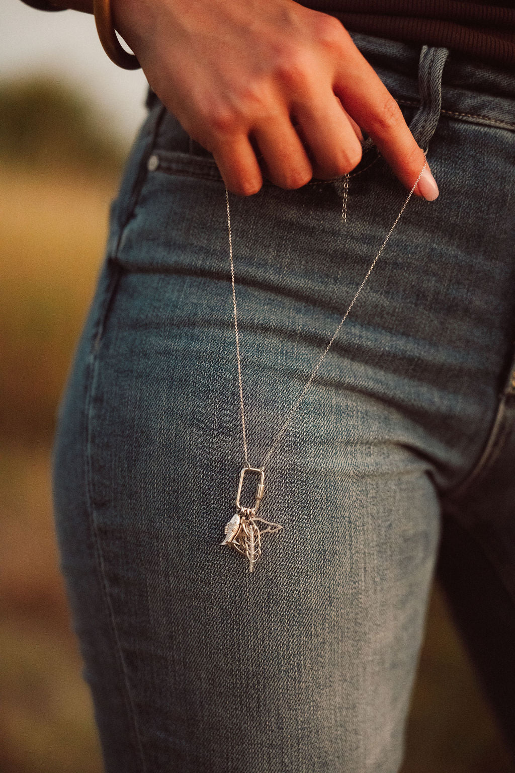 Morgan Nicole Signature Stack by Devereaux Gold Charm Necklace Chain