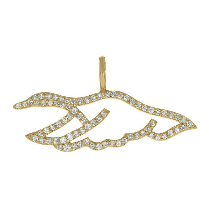 Morgan Nicole Signature Stack by Devereaux Gold Diamond Flyway Charm