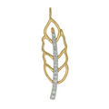 Morgan Nicole Signature Stack by Devereaux Gold Diamond Long Beard Charm