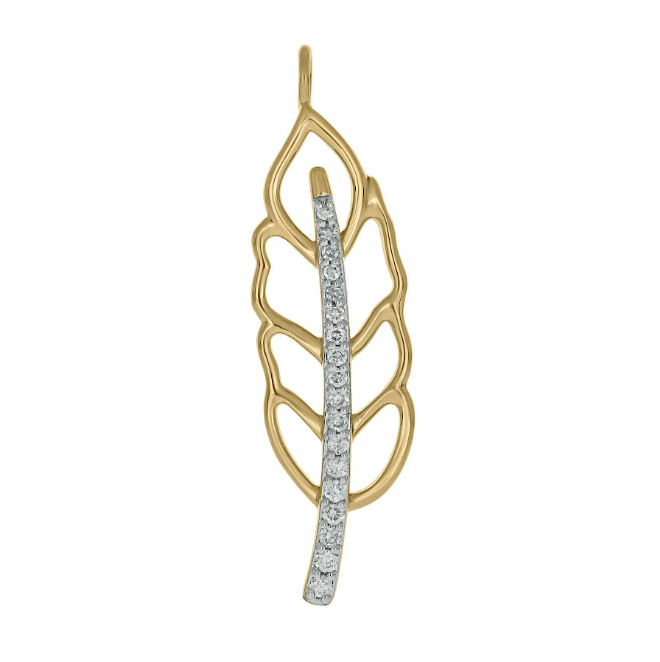 Morgan Nicole Signature Stack by Devereaux Gold Diamond Long Beard Charm