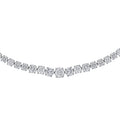 Graduated Lab Grown Diamond Tennis Necklace in 14K Gold