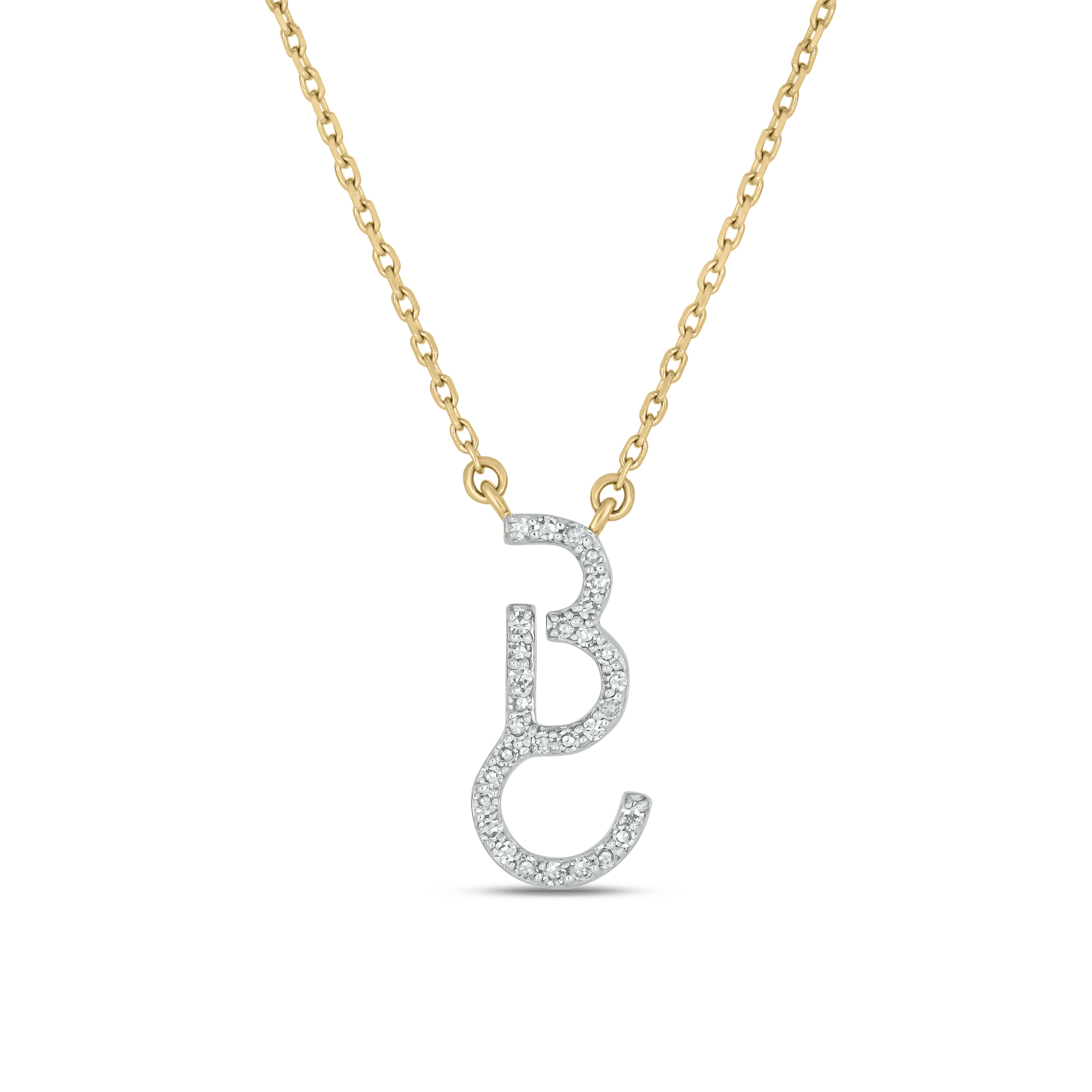 The Devereaux Custom 14k Gold and Diamond Cattle Brand Necklace (DESIGN DEPOSIT ONLY)