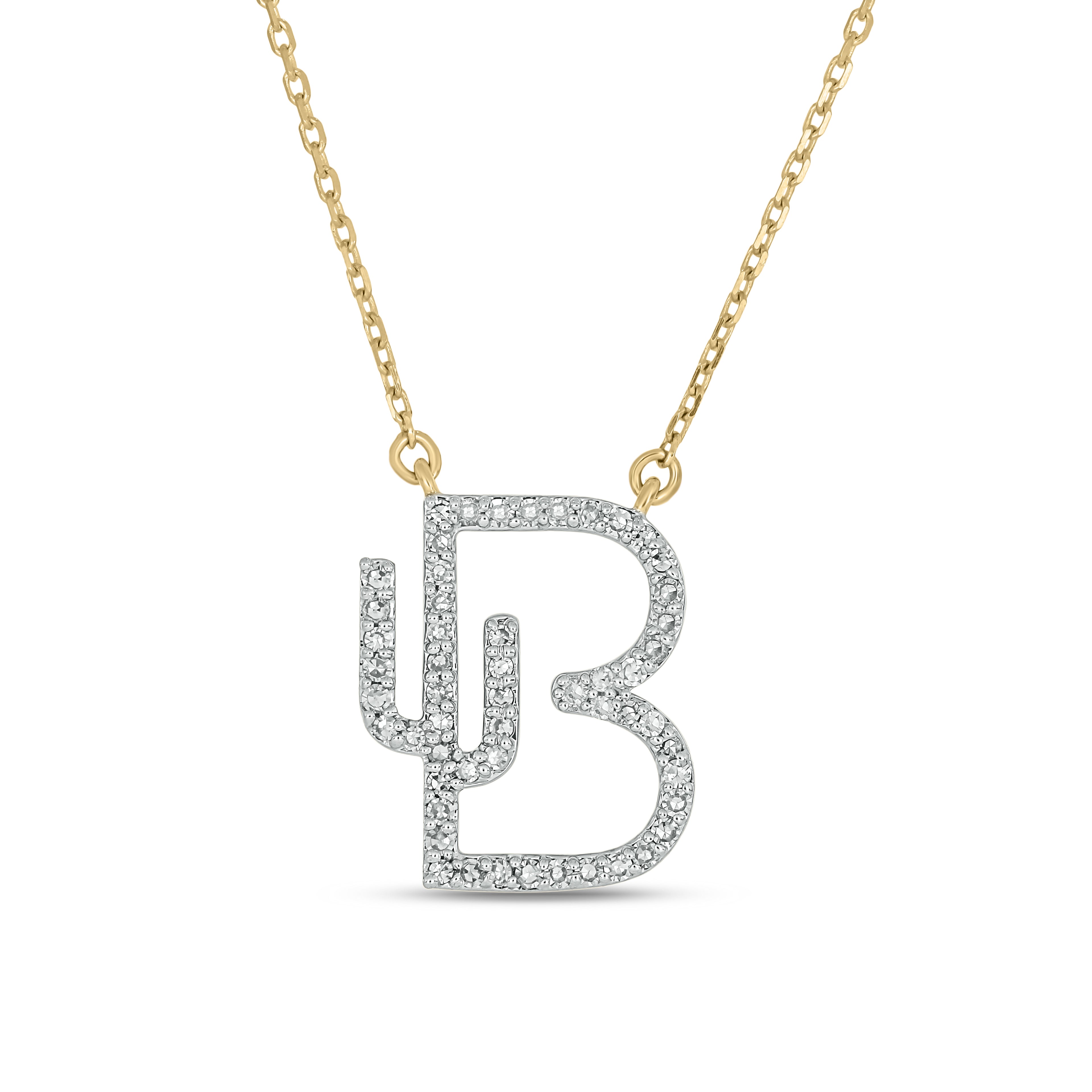 The Devereaux Custom 14k Gold and Diamond Cattle Brand Necklace (DESIGN DEPOSIT ONLY)