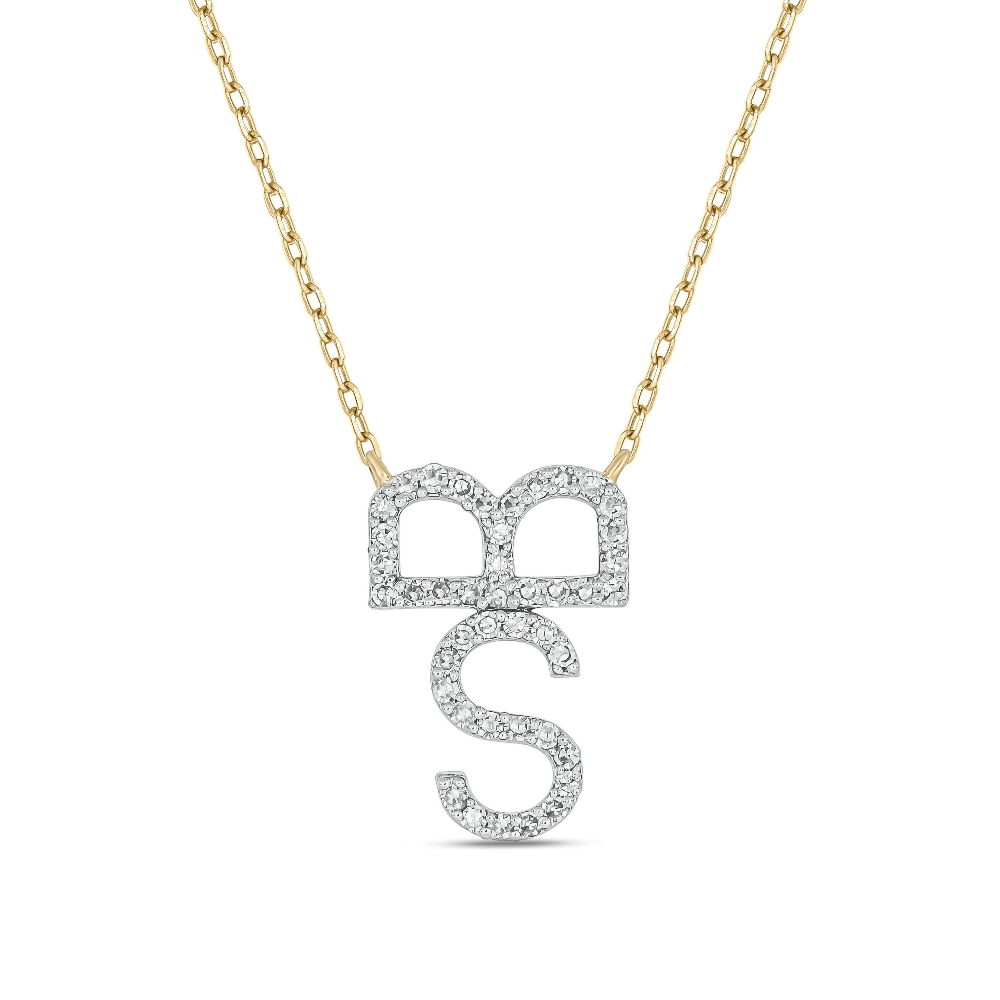 The Devereaux Custom 14k Gold and Diamond Cattle Brand Necklace (DESIGN DEPOSIT ONLY)