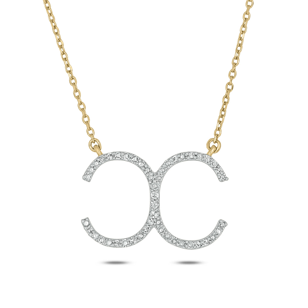 The Devereaux Custom 14k Gold and Diamond Cattle Brand Necklace (DESIGN DEPOSIT ONLY)