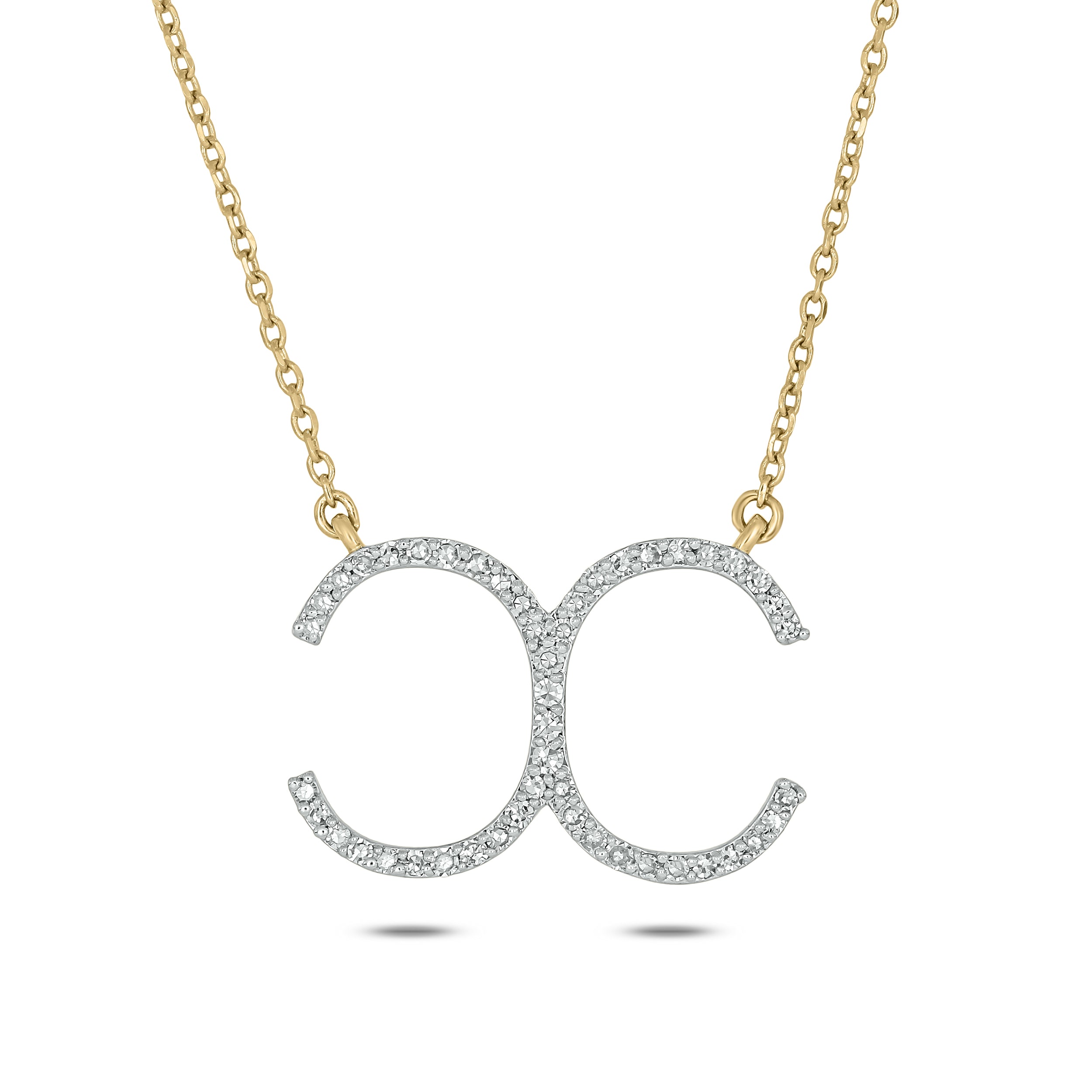 The Devereaux Custom 14k Gold and Diamond Cattle Brand Necklace (DESIGN DEPOSIT ONLY)