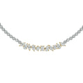 4 CT.T.W. Alternating Fancy Shaped Lab Grown Diamond Tennis Necklace in 14K Gold
