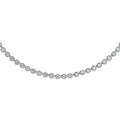 4 CT.T.W. Illusion Set Diamond Tennis Necklace in 14K White Gold