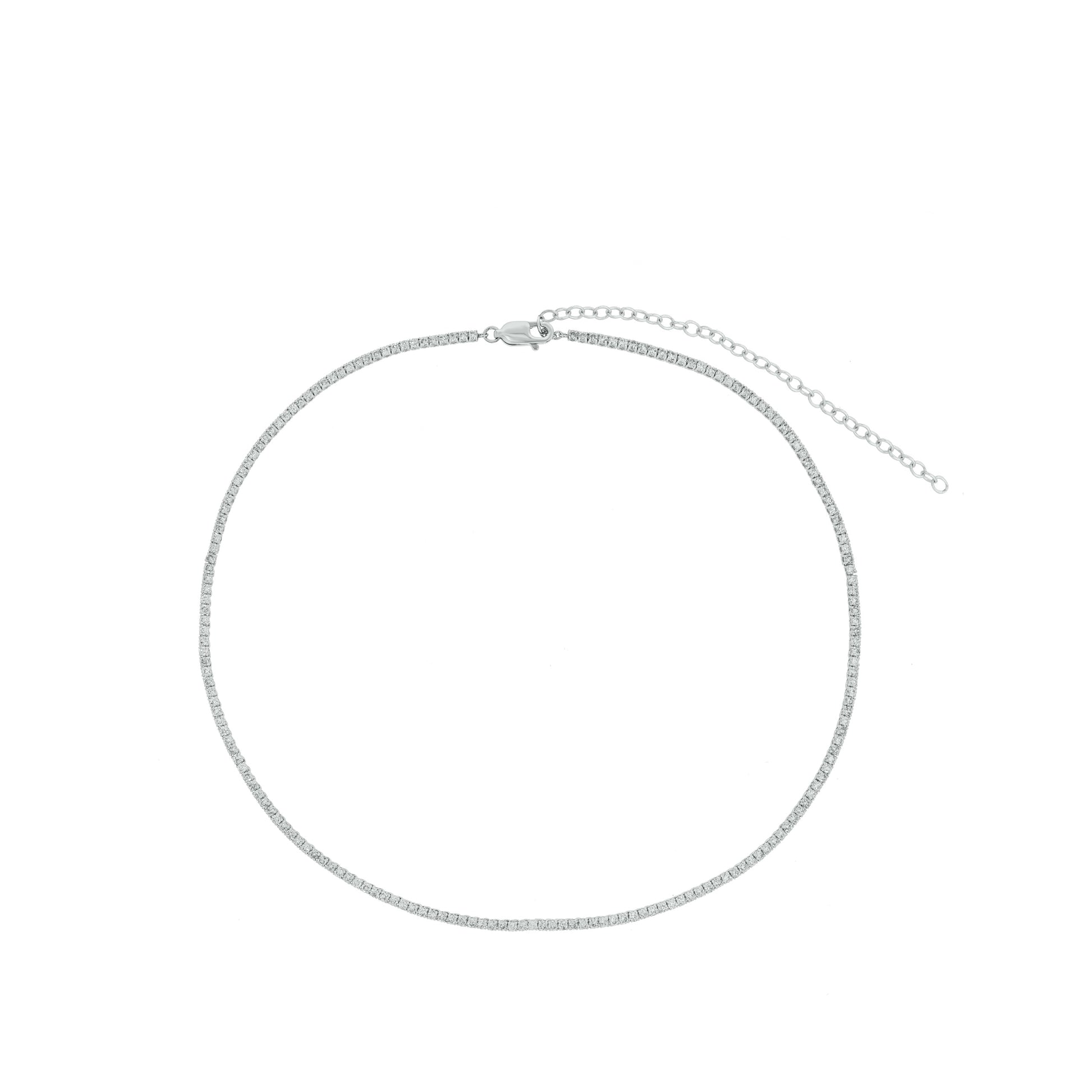 4 Carat Lab Grown Diamond Tennis Necklace